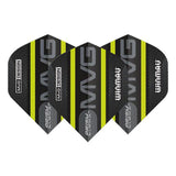 Winmau Prism Alpha MvG Extra Thick Standard Black & Green Flights