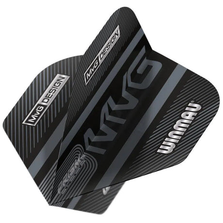 Winmau Prism Alpha MvG Extra Thick Standard Black & Grey Flights