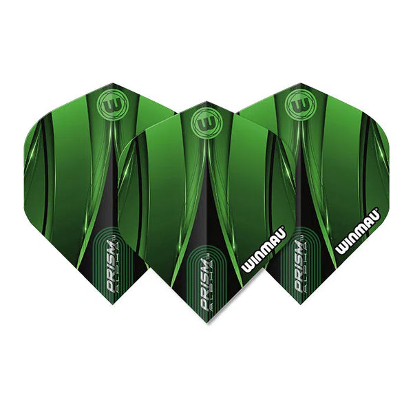 Winmau Prism Alpha Sniper Green Extra Thick Flights-1-Premier Darts