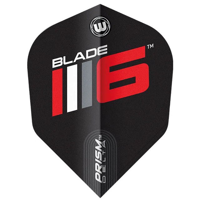 Winmau Prism Delta Blade 6 Black V6 Dart Flights