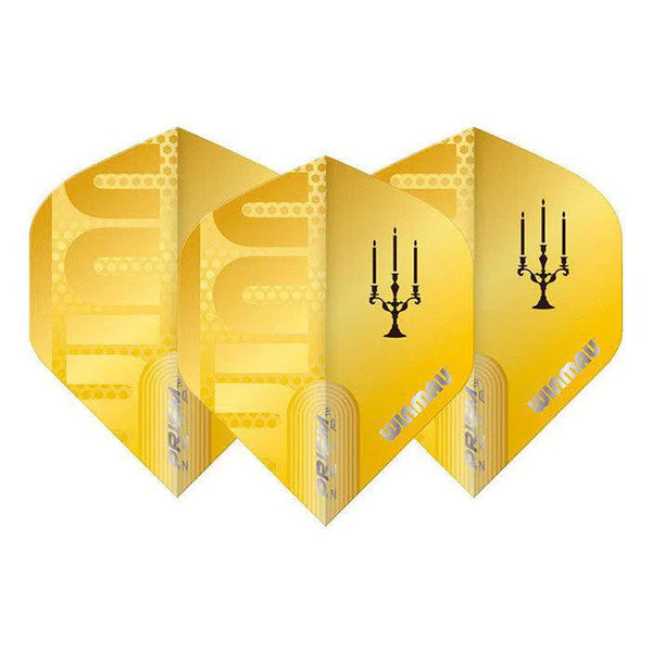 Winmau Prism Delta Bobby George Extra Thick Standard Gold Flights-1-Premier Darts