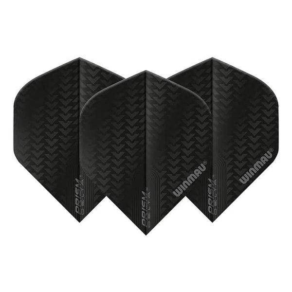 Winmau Prism Delta Extra Thick Standard Black Flights-1-Premier Darts