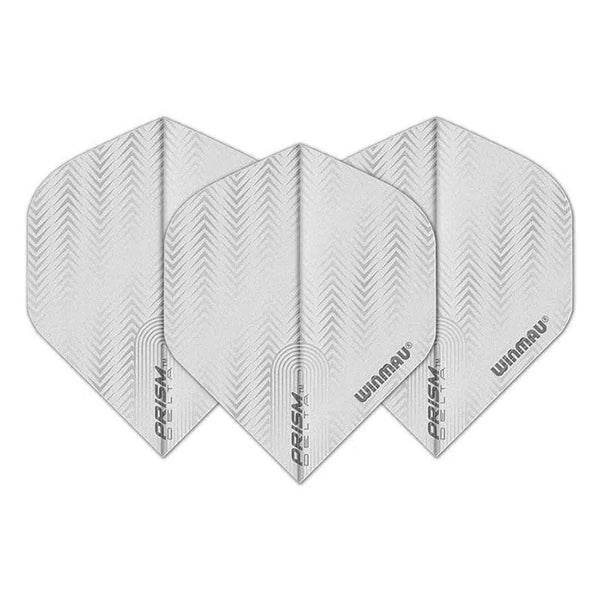 Winmau Prism Delta Extra Thick Standard White Flights-1-Premier Darts