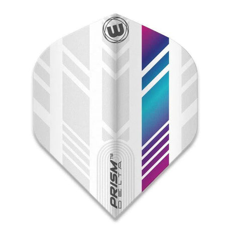 Winmau Prism Delta Extra Thick Standard White & Pink & Blue Flights