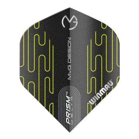 Winmau Prism Delta MvG Extra Thick Extra Standard Black & Green Flights