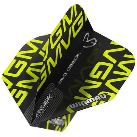 Winmau Prism Delta MvG Extra Thick Extra Standard Black & Green Flights