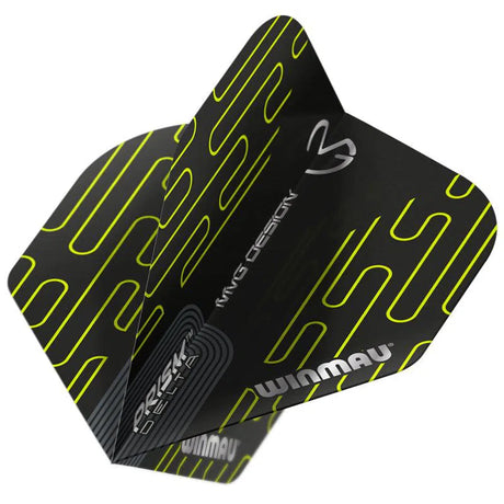 Winmau Prism Delta MvG Extra Thick Extra Standard Black & Green Flights