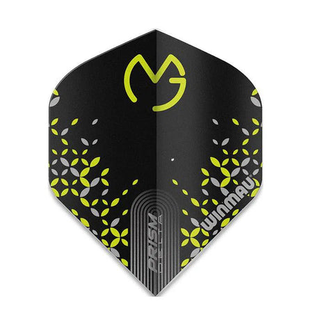 Winmau Prism Delta MvG Extra Thick Standard Black & Green Flights