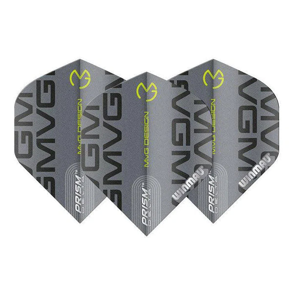 Winmau Prism Delta MvG Extra Thick Standard Grey Flights-1-Premier Darts