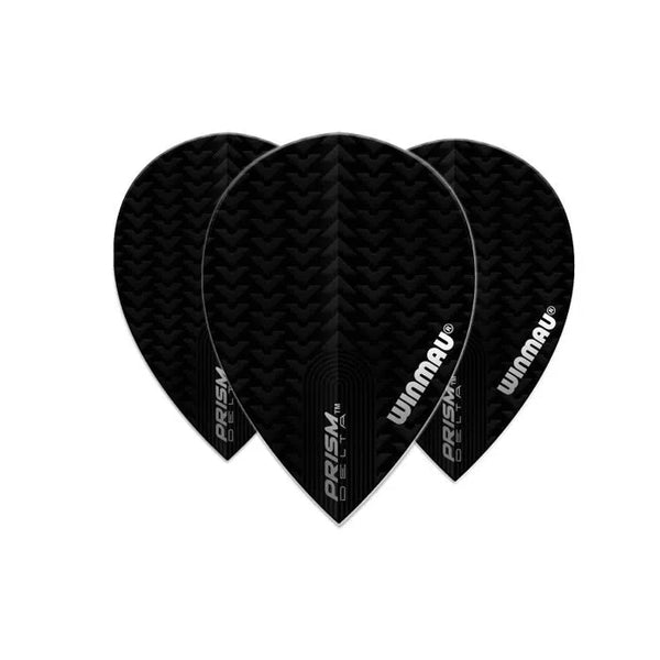 Winmau Prism Delta Pear Dart Flights Black-1-Premier Darts
