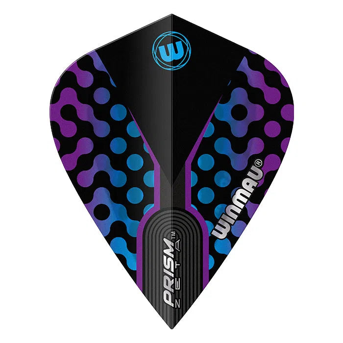 Winmau Prism Zeta Black & Purple Kite Flights