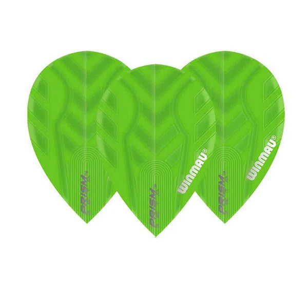 Winmau Prism Zeta Pear Green Extra Thick Dart Flights-1-Premier Darts