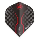 Winmau Prism Zeta Thick Extra Standard Black, Grey & Red Flights