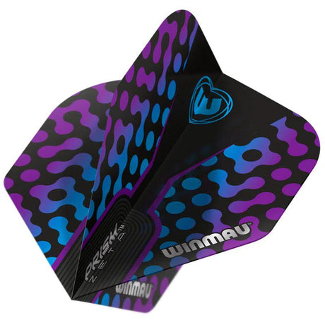 Winmau Prism Zeta Thick Extra Standard Black, Purple & Blue Flights