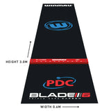 Winmau Pro Zone Precision PVC Dart Mat & Integrated Oche