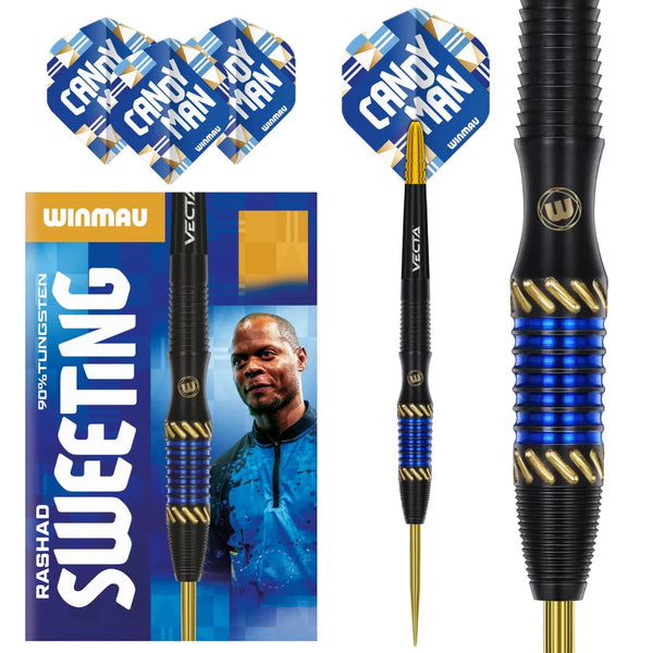 Winmau Rashad Sweeting 90% Tungsten Steel Tip Darts-1-24 GRAM-Premier Darts