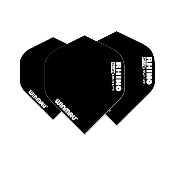 Winmau Rhino 150 Plus Black Standard Flights-1-Premier Darts