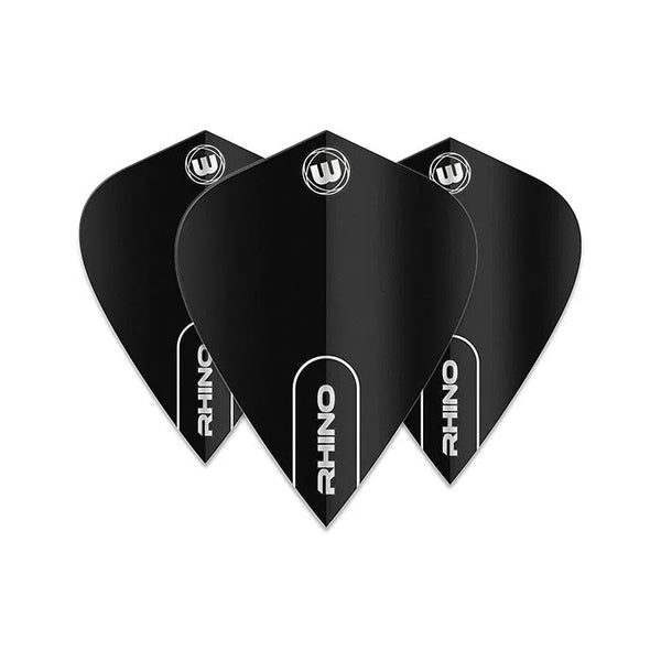 Winmau Rhino Extra Thick Kite Black Flights-1-Premier Darts