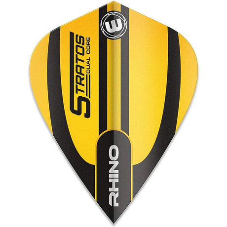 Winmau Rhino Extra Thick Kite Stratos Yellow & Black Flights