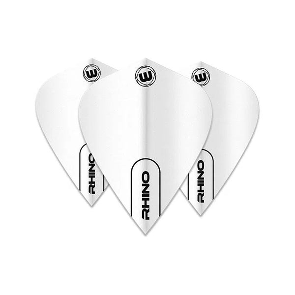 Winmau Rhino Extra Thick Kite White Flights-1-Premier Darts