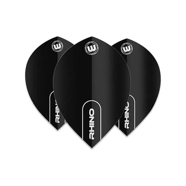 Winmau Rhino Extra Thick Pear Black Flights-1-Premier Darts