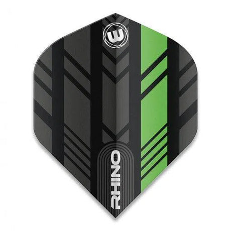 Winmau Rhino Extra Thick Standard Black & Green Flights