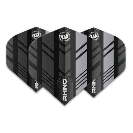 Winmau Rhino Extra Thick Standard Black & Grey Flights