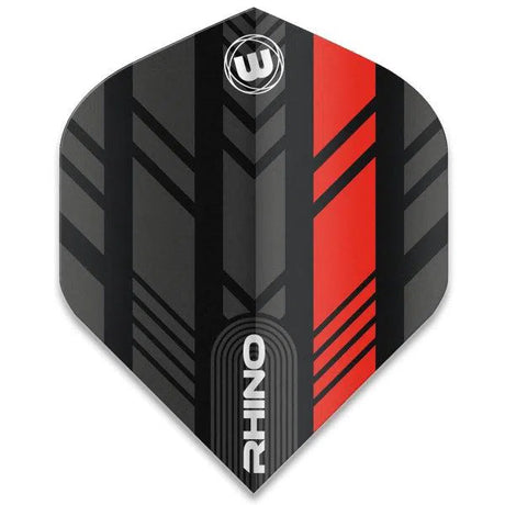 Winmau Rhino Extra Thick Standard Black & Red Flights