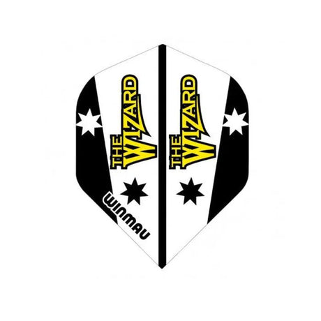Winmau Rhino Extra Thick Standard Black & White Wizard Flights