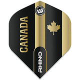 Winmau Rhino Extra Thick Standard "Canada" Black & Gold Flights