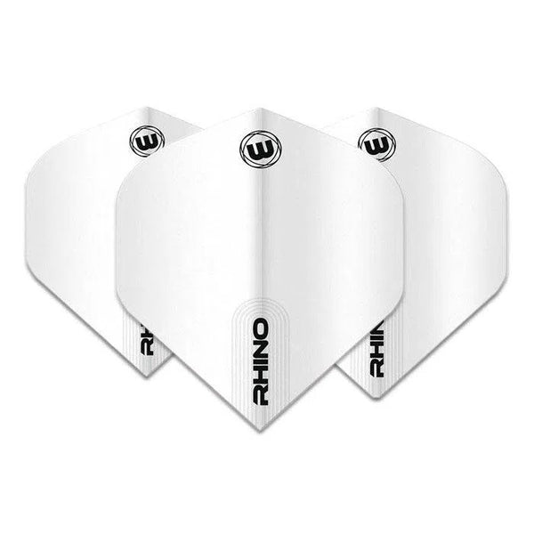 Winmau Rhino Plus 25% Thicker Standard White Flights-1-Premier Darts