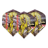 Winmau Rock Band Extra Thick Standard Iron Maiden Killers Grey & Yellow Flights