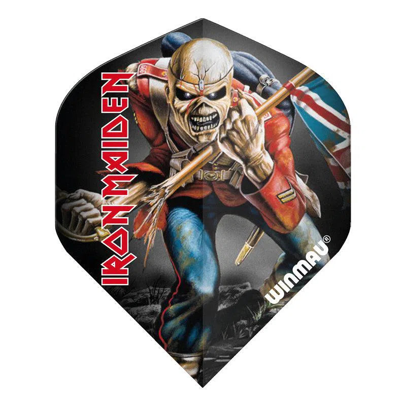 Winmau Rock Band Extra Thick Standard Iron Maiden Tooper Black Flights