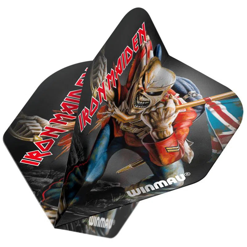 Winmau Rock Band Extra Thick Standard Iron Maiden Tooper Black Flights