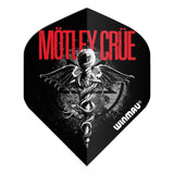 Winmau Rock Band Extra Thick Standard Motley Crue Feelgood Black & Red Flights