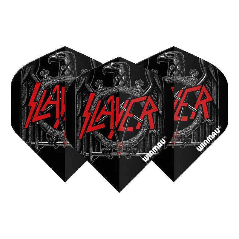 Winmau Rock Band Extra Thick Standard Slayer Black Eagle Black & Red Flights