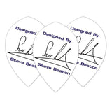 Winmau Specialist Players White Steve Beaton Dart Flights