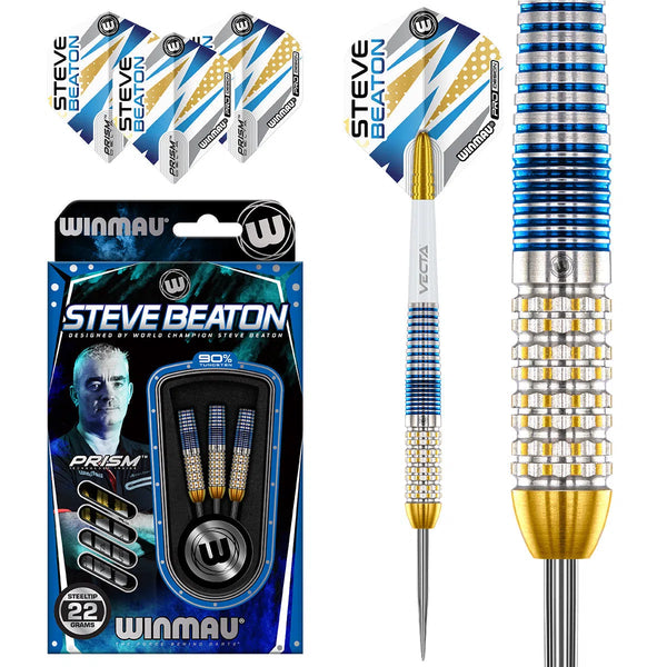 Winmau Steve Beaton Legacy Edition 90% Tungsten Steel Tip Darts-1-22 GRAM-Premier Darts