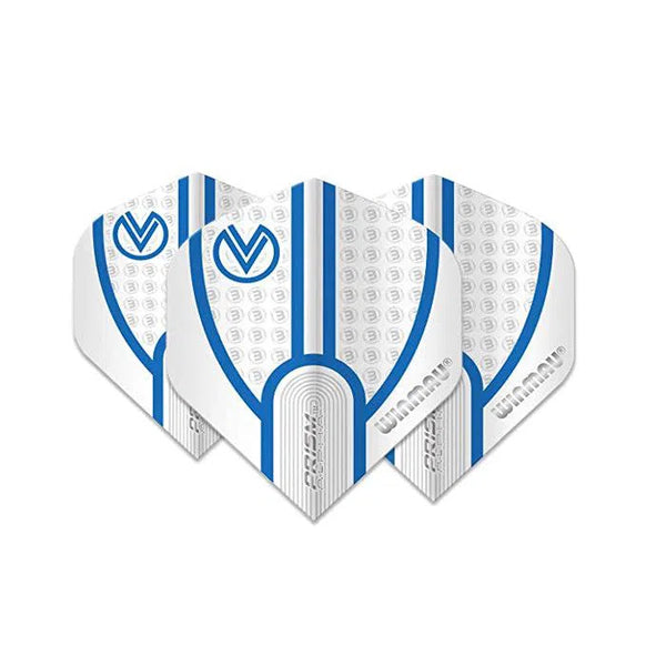 Winmau Vincent Van Der Voort Prism Alpha White Standard Flights-1-Premier Darts