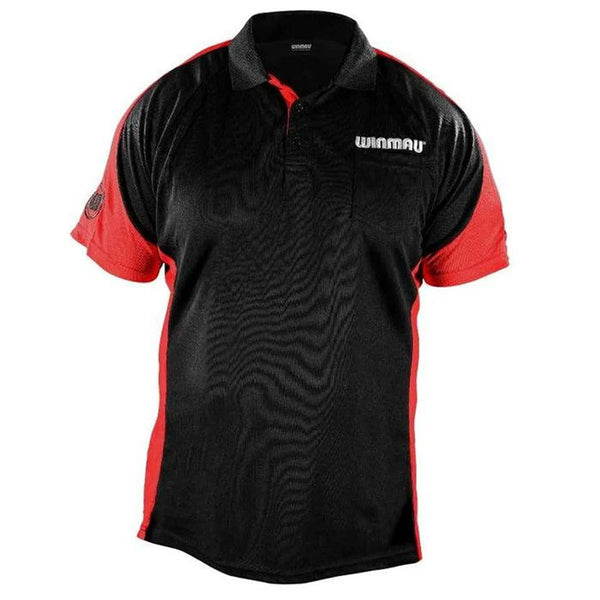 Winmau Wincool 3 Dart Shirt - Red-1-Small-Premier Darts