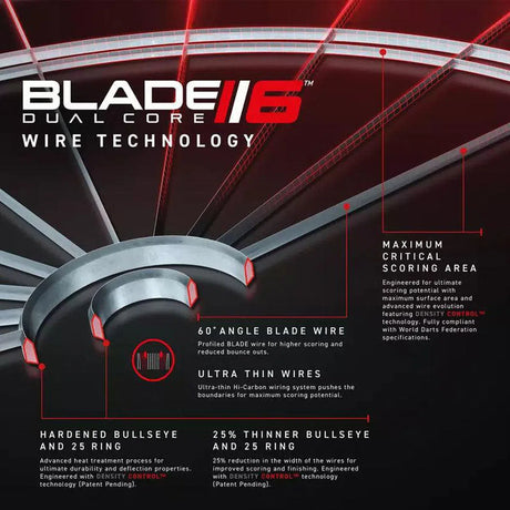 Winmau Blade 6 Dual Core Professional Level Dartboard