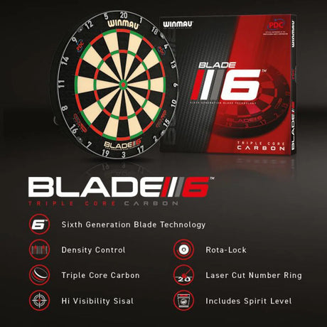 Winmau Blade 6 Triple Core Professional Level Dartboard