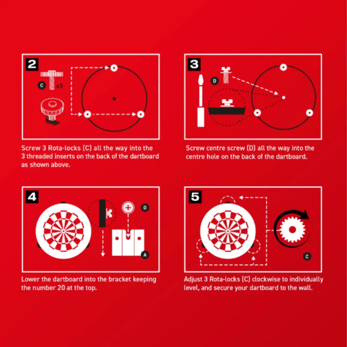 Winmau Blade X Fixing Kit-2-Premier Darts