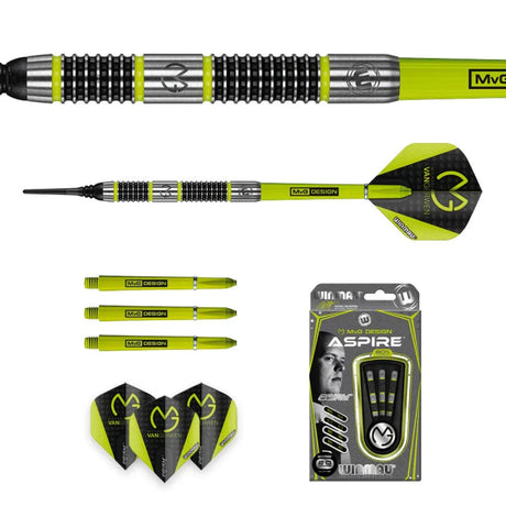 Winmau MvG Aspire 80% Tungsten Soft Tip Darts