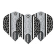 Winmau Prism Alpha Circuit Extra Thick Flights  Black/White