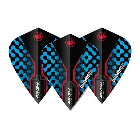 Winmau Prism Zeta Black and Blue Kite Flights