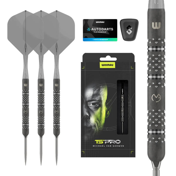 Winmau Michael van Gerwen TS-PRO SP 90% Tungsten Steel Tip Darts-1-23 GRAM-Premier Darts
