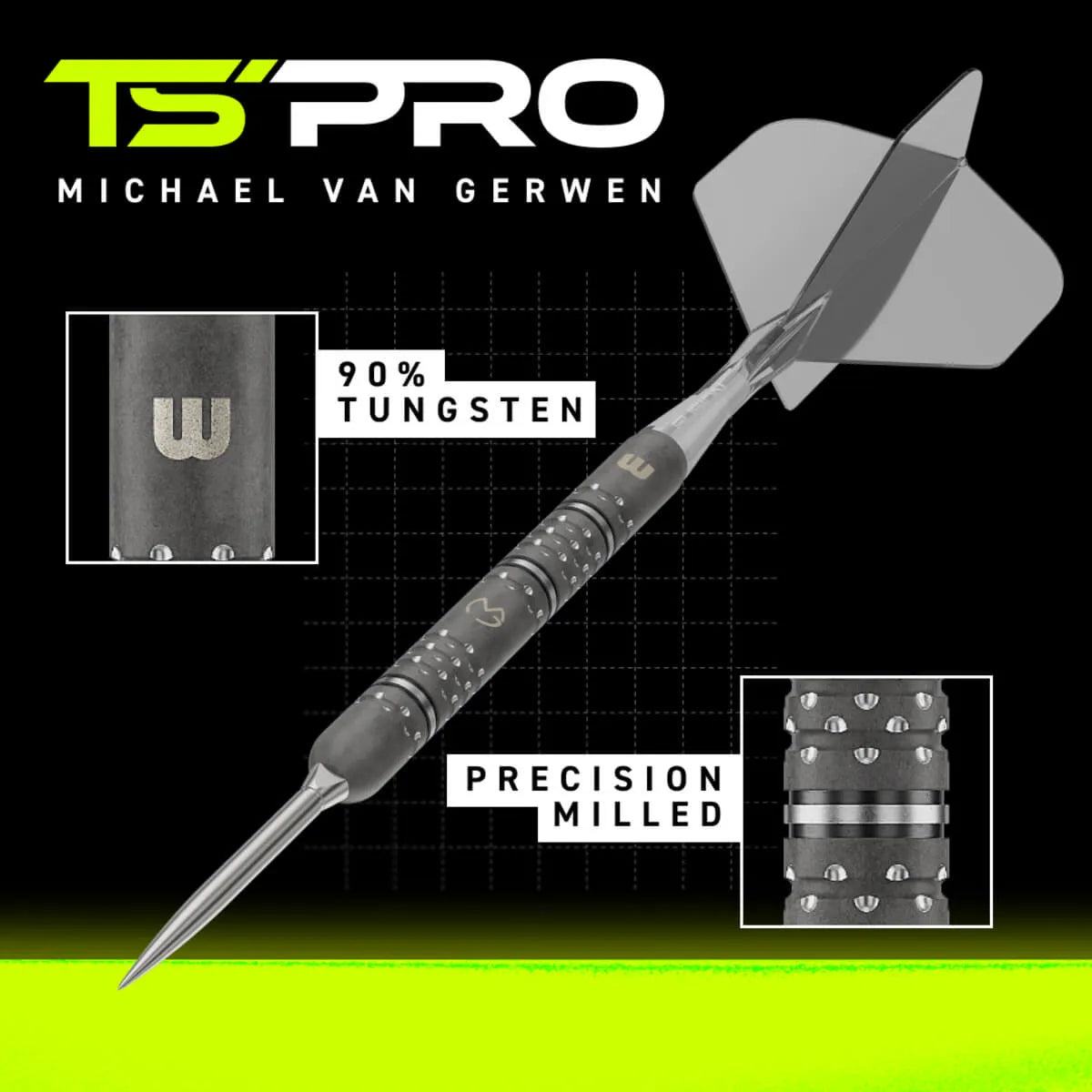 Winmau MvG TS-PRO | 90% Tungsten Switch Point Darts – Premier Darts