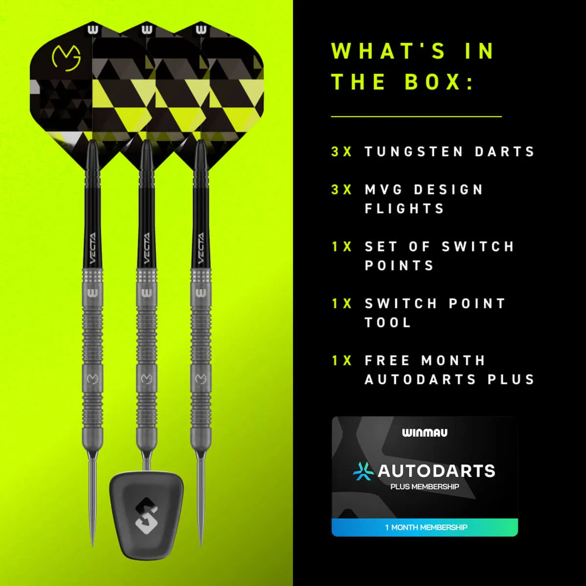Winmau MvG TS | 90% Tungsten Switch Point Darts – Premier Darts