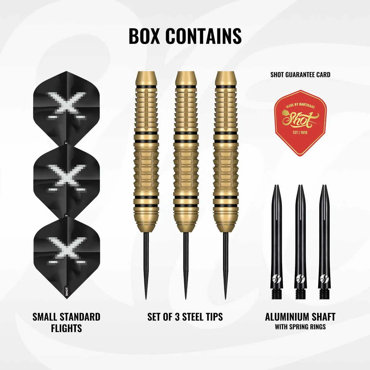 Shot X-Boost Brass Steel Tip Darts-3-23 GRAM-Premier Darts